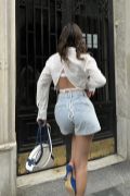 Kristen Sırt Dekolte Crop Gömlek 3253-08 resmi
